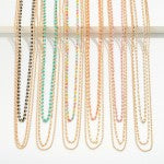 Layered Metal Tone Chain Link Necklace