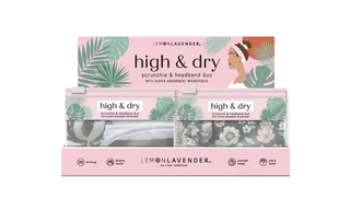 Lemon Lavender High & Dry Microfiber Scrunchie/Headband Duo