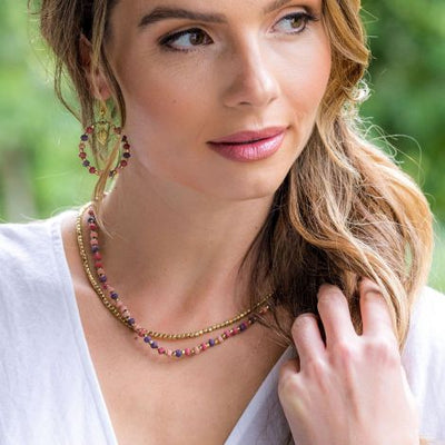 Sachi Mulberry Mix Necklace