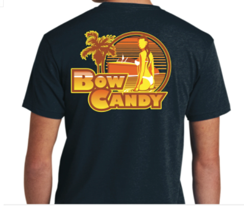 Bow Candy Retro Short Sleeve T-Shirt - Midnight Navy